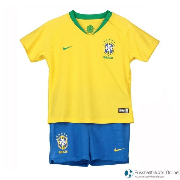 Brasilien Trikot Kinder Heims 2018 Gelb Fussballtrikots Günstig